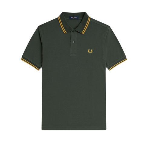 Fred Perry Polo Polo Uomo con doppia riga S P25 - FRED PERRYM3600 - Y22 - S - Francavilla Moda
